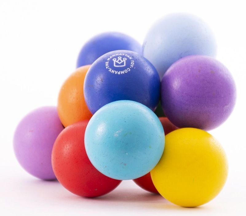 Zabawka motoryczna kolorowe elastyczne perełki - obrazek 2