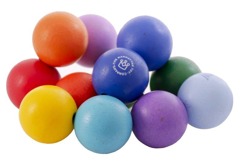 Zabawka motoryczna kolorowe elastyczne perełki - obrazek 3