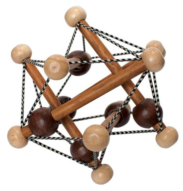 Brązowa przestrzenna bryła Manhattan Toy - obrazek 2