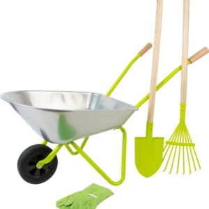 Zestaw ogrodnika Srebrna taczka i akcesoria Small Foot Design