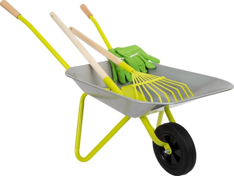 Zestaw ogrodnika Srebrna taczka i akcesoria Small Foot Design - obrazek 6