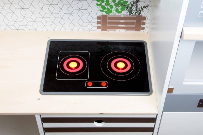 Drewniana kuchnia narożna z pralką i akcesoriami Small Foot Design - obrazek 7