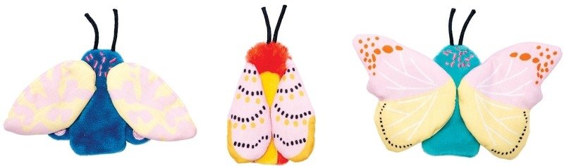 Zestaw 3 pacynek na palce Motyle Natural Historian Manhattan Toy - obrazek 2