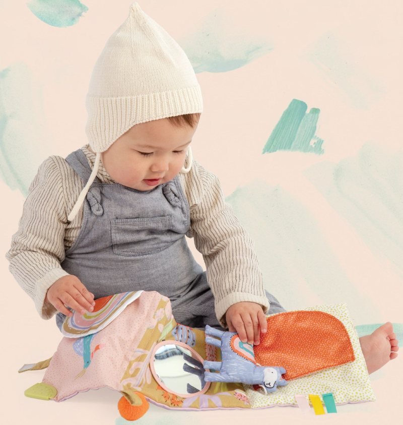 Pierwsza książeczka dziecka Przygody Lamy Manhattan Toy - obrazek 8