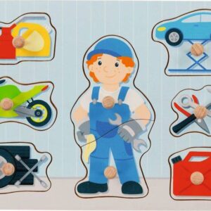 Drewniana układanka Mechanik Goki