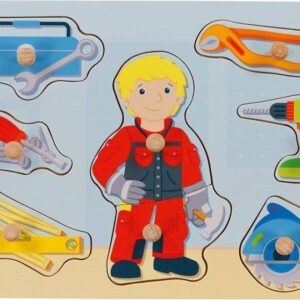 Drewniana układanka Złota rączka Goki