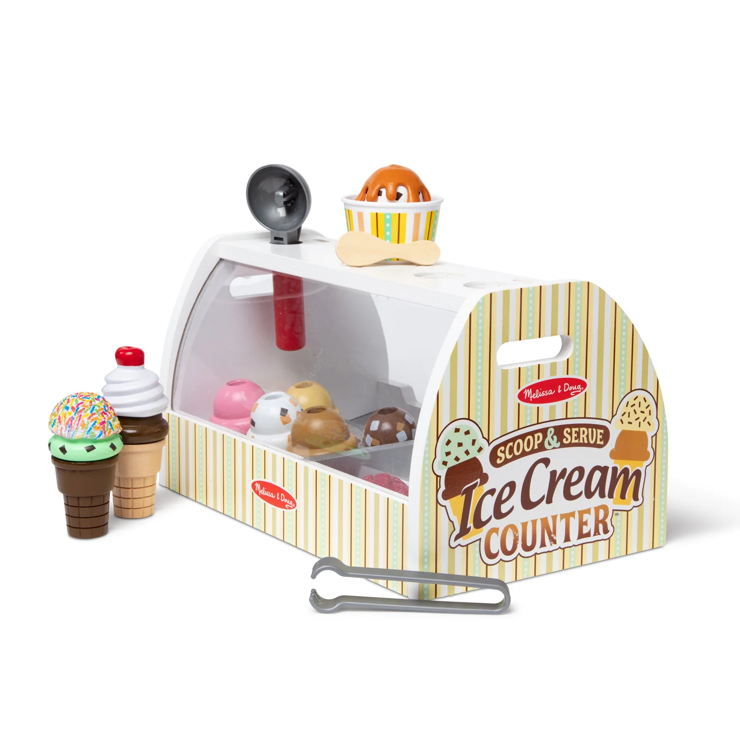 Drewniana Lodziarnia Scoop & Serve 28 el Melissa & Doug - obrazek 7