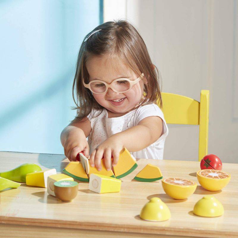 Drewniany zestaw do krojenia owoców Cutting Fruit 8 el Melissa & Doug - obrazek 4