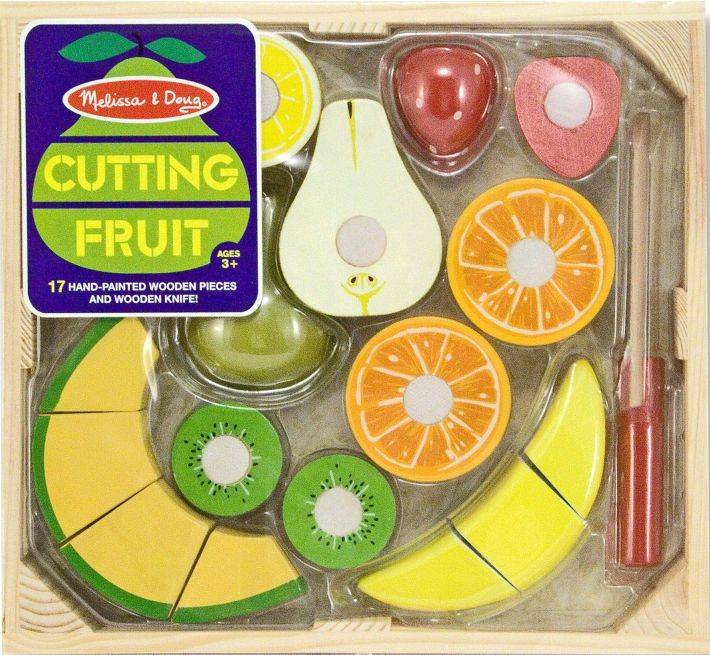 Drewniany zestaw do krojenia owoców Cutting Fruit 8 el Melissa & Doug - obrazek 6