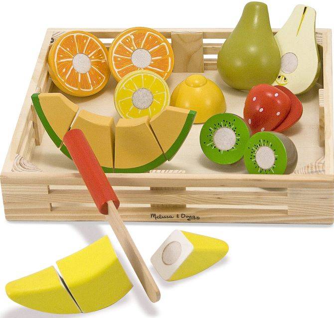 Drewniany zestaw do krojenia owoców Cutting Fruit 8 el Melissa & Doug