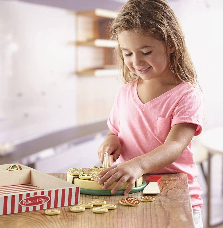 Drewniana pizza w pudełku Pizza Party Melissa & Doug