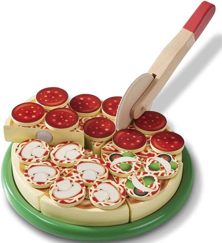 Drewniana pizza w pudełku Pizza Party Melissa & Doug - obrazek 2