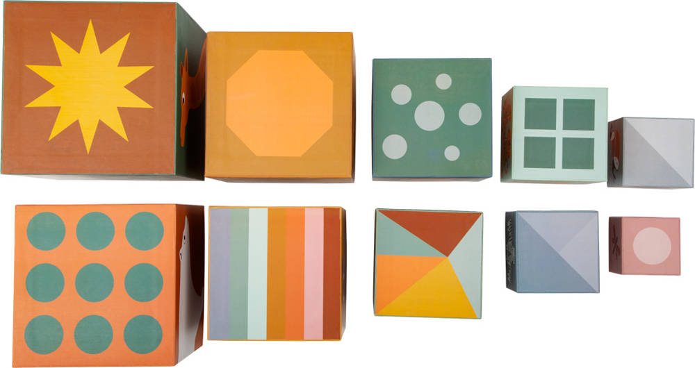 Kostki do układania wieży Safari Small Foot - obrazek 3