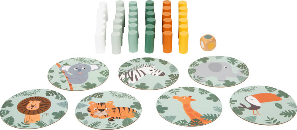 Gra zręcznościowa upadająca wieża Safari Small Foot - obrazek 3