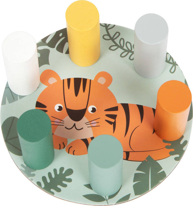 Gra zręcznościowa upadająca wieża Safari Small Foot - obrazek 5