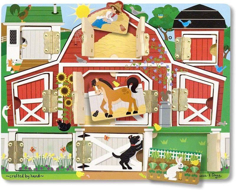Drewniana magnetyczna tablica manipulacyjna Farma Melissa & Doug - obrazek 2