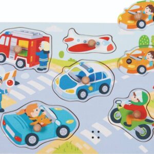 Układanka z dźwiękami Pojazdy Goki