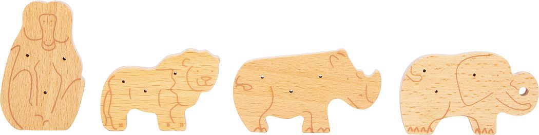 Drewniane ciastka zwierzątka Fresh Small Foot - obrazek 5