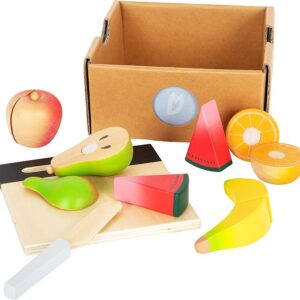 Drewniane owoce do krojenia z deską kuchenną Small Foot