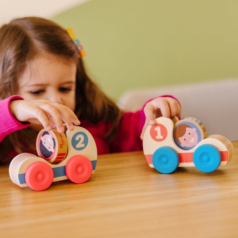 Drewniane autka do rączki GO Tots Melissa and Doug - obrazek 3
