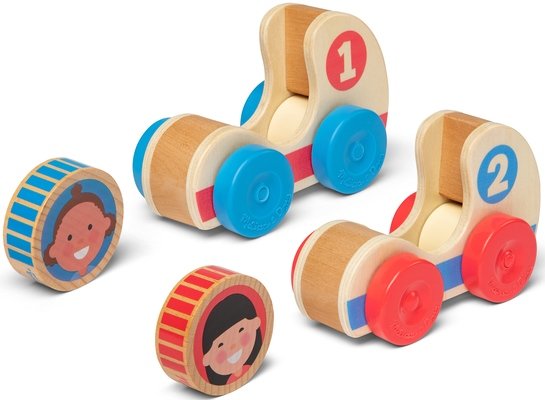 Drewniane autka do rączki GO Tots Melissa and Doug - obrazek 2