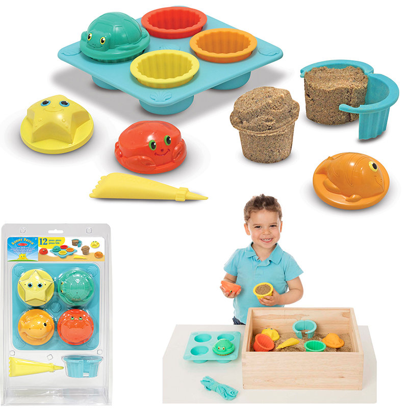 Foremki do piasku, wody zabawa na plaży babeczki Melissa and Doug - obrazek 2