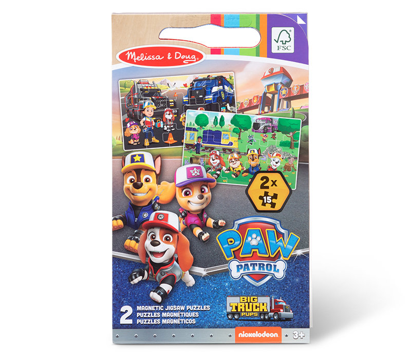 Puzzle na magnesy Psi Patrol Magnetic Jigsaw Puzzles - Big Trucks Melissa and Doug
