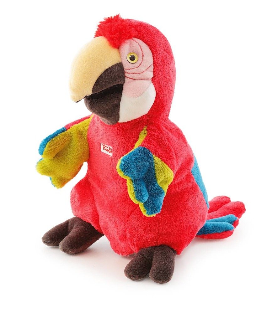 Pacynka na rękę, Papuga, 25 cm - obrazek 2