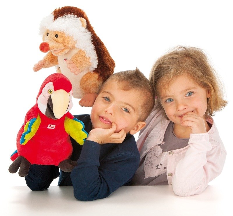 Pacynka na rękę, Papuga, 25 cm - obrazek 3