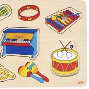 Układanka z instrumentami z dźwiękiem