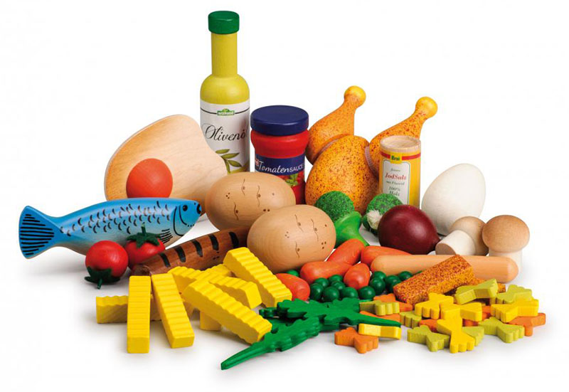 Drewniany zestaw do gotowania XXL 75 elementów Erzi - obrazek 2