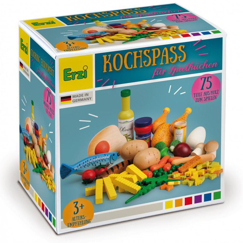 Drewniany zestaw do gotowania XXL 75 elementów Erzi - obrazek 3