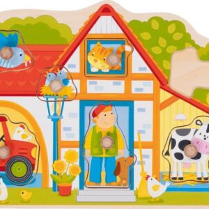 Układanka z uchwytami Moja farma Goki