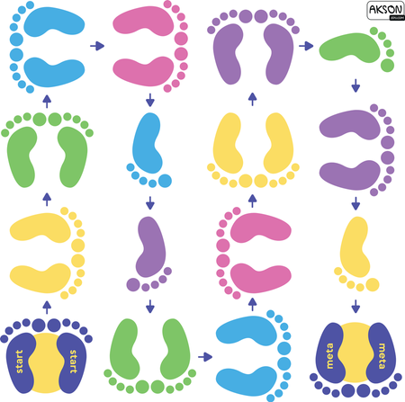 Mata animacyjna Skaczące stópki