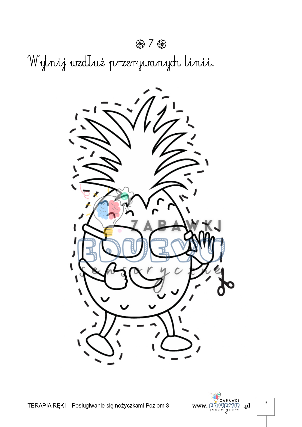 Pomoce dydaktyczne Terapia ręki Posługiwanie się nożyczkami Poziom 3 - obrazek 3